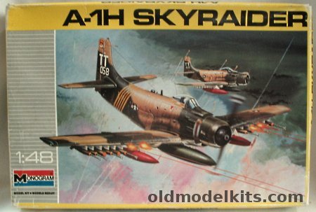 Monogram 1/48 A-1H Skyraider, 5454 plastic model kit
